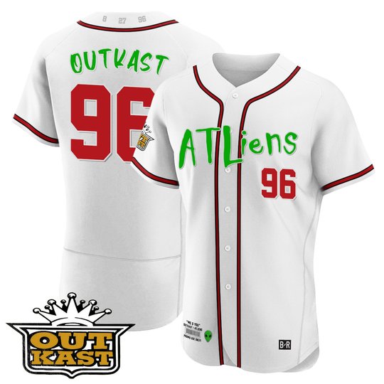 Youth's Atlanta Braves Atliens Flex Base Jersey - All Stitched