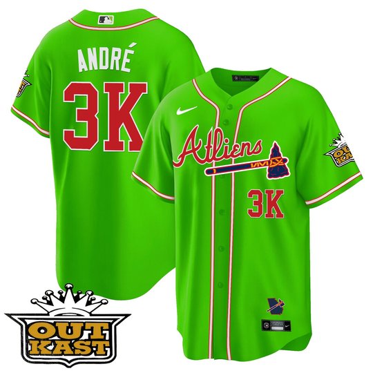 Youth's Atlanta Braves Atliens Cool Base Jersey - All Stitched