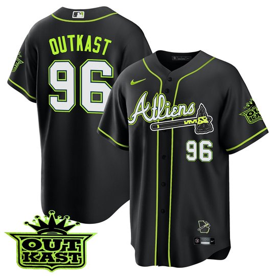 Youth's Atlanta Braves Atliens Cool Base Jersey - All Stitched