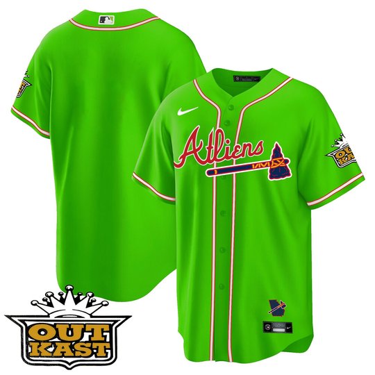Youth's Atlanta Braves Atliens Cool Base Jersey - All Stitched