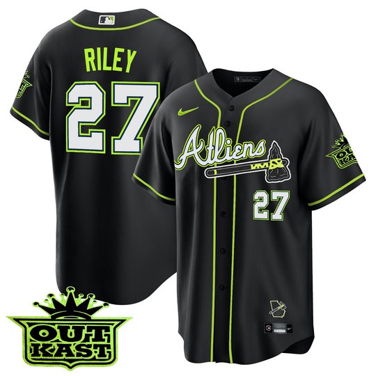 Youth's Atlanta Braves Atliens Cool Base Jersey - All Stitched
