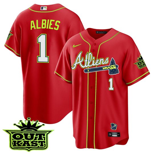 Youth's Atlanta Braves Atliens Cool Base Jersey - All Stitched