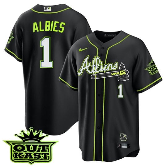 Youth's Atlanta Braves Atliens Cool Base Jersey - All Stitched