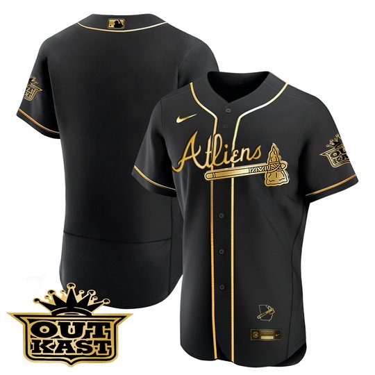Men's Atlanta Braves Atliens Flex Base Jersey V2 - All Stitched