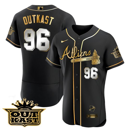 Men's Atlanta Braves Atliens Flex Base Jersey V2 - All Stitched