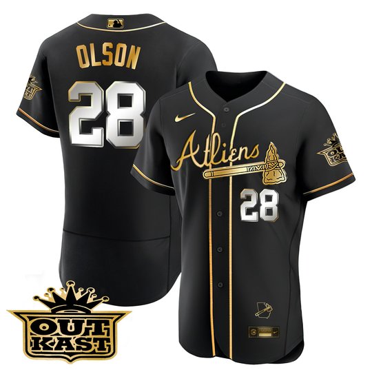 Men's Atlanta Braves Atliens Flex Base Jersey V2 - All Stitched