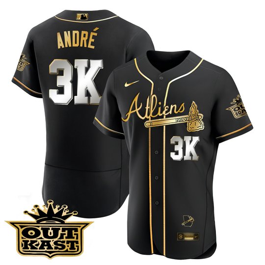 Men's Atlanta Braves Atliens Flex Base Jersey V2 - All Stitched