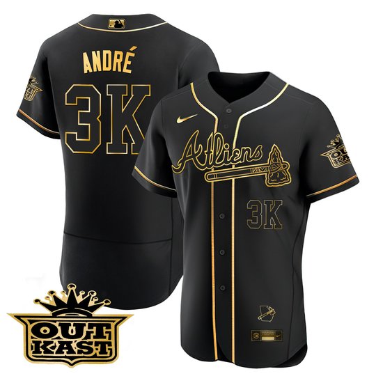Men's Atlanta Braves Atliens Flex Base Jersey V2 - All Stitched