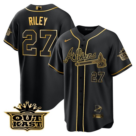 Men's Atlanta Braves Atliens Flex Base Jersey V2 - All Stitched