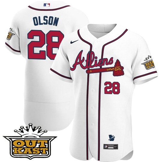 Men's Atlanta Braves Atliens Flex Base Jersey V2 - All Stitched
