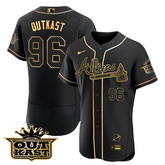 Men's Atlanta Braves Atliens Flex Base Jersey V2 - All Stitched