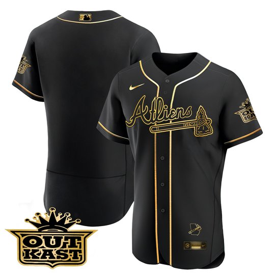 Men's Atlanta Braves Atliens Flex Base Jersey V2 - All Stitched