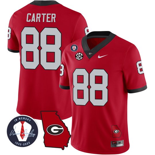 Men's Georgia Bulldogs 2023 Vapor Jersey - Georgia Map - All Stitched