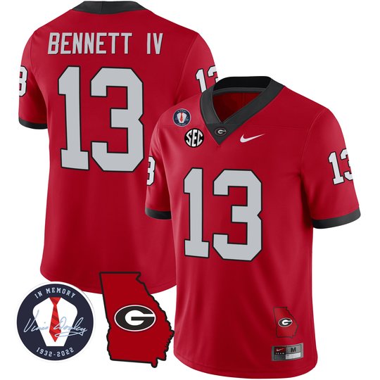 Men's Georgia Bulldogs 2023 Vapor Jersey - Georgia Map - All Stitched