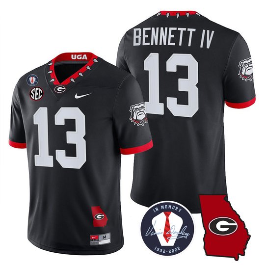 Men's Georgia Bulldogs 2023 Vapor Jersey - Georgia Map - All Stitched