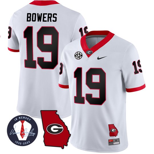 Men's Georgia Bulldogs 2023 Vapor Jersey - Georgia Map - All Stitched