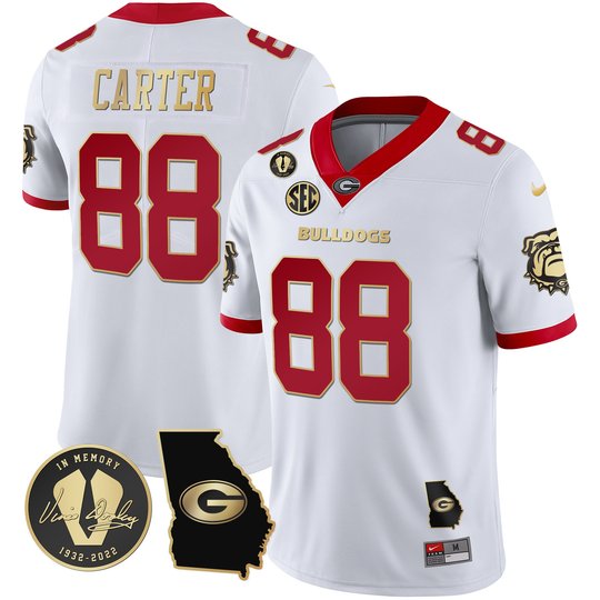 Men's Georgia Bulldogs 2023 Vapor Jersey - Georgia Map - All Stitched