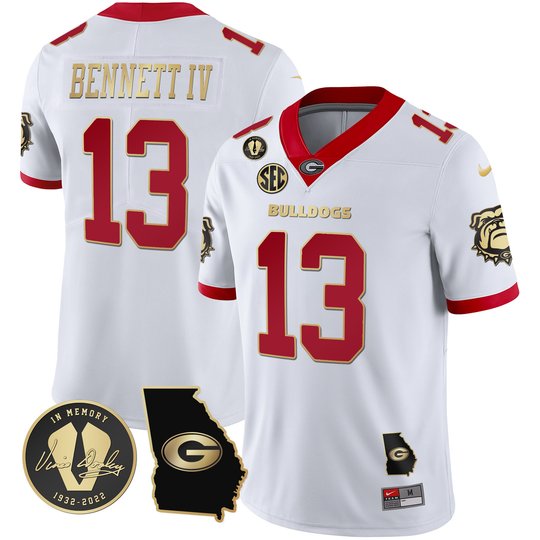 Men's Georgia Bulldogs 2023 Vapor Jersey - Georgia Map - All Stitched