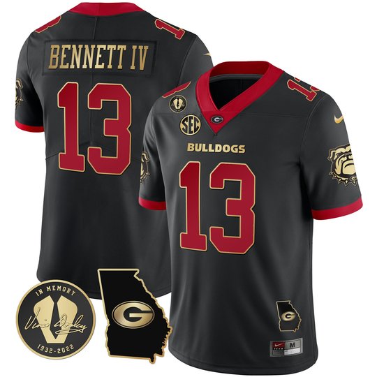 Men's Georgia Bulldogs 2023 Vapor Jersey - Georgia Map - All Stitched