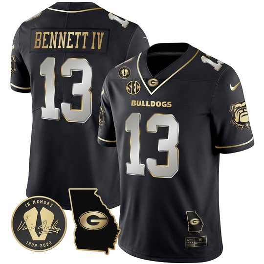 Men's Georgia Bulldogs 2023 Vapor Jersey - Georgia Map - All Stitched