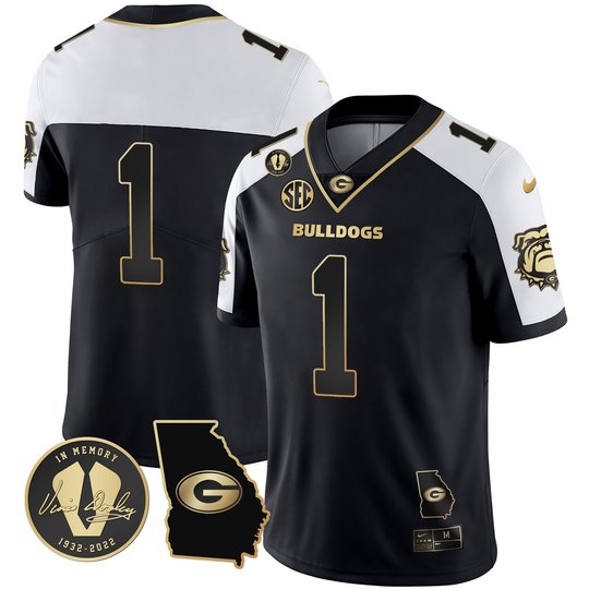 Men's Georgia Bulldogs 2023 Vapor Jersey - Georgia Map - All Stitched