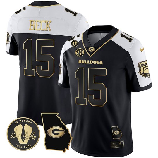 Men's Georgia Bulldogs 2023 Vapor Jersey - Georgia Map - All Stitched