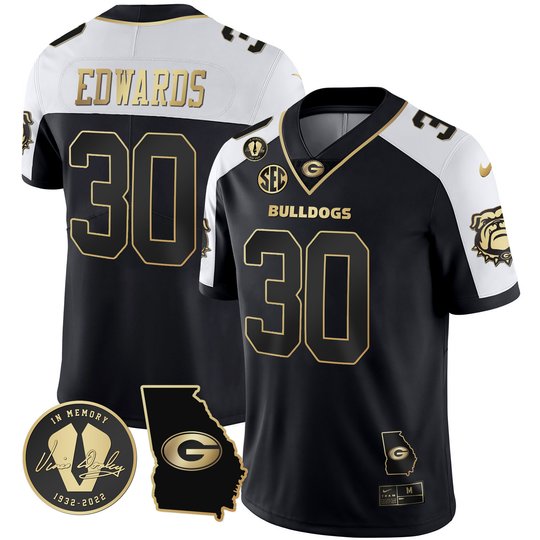 Men's Georgia Bulldogs 2023 Vapor Jersey - Georgia Map - All Stitched