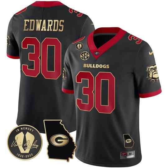 Men's Georgia Bulldogs 2023 Vapor Jersey - Georgia Map - All Stitched