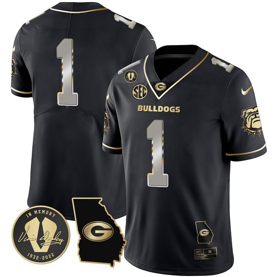 Men's Georgia Bulldogs 2023 Vapor Jersey - Georgia Map - All Stitched