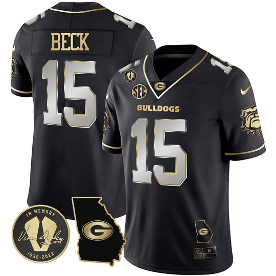 Men's Georgia Bulldogs 2023 Vapor Jersey - Georgia Map - All Stitched