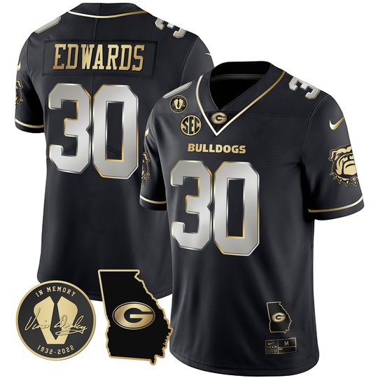 Men's Georgia Bulldogs 2023 Vapor Jersey - Georgia Map - All Stitched