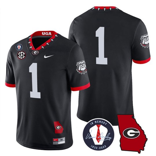Men's Georgia Bulldogs 2023 Vapor Jersey - Georgia Map - All Stitched