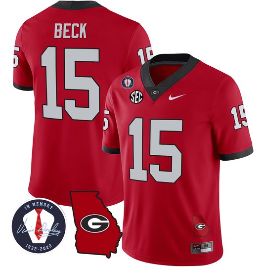 Men's Georgia Bulldogs 2023 Vapor Jersey - Georgia Map - All Stitched