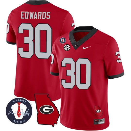 Men's Georgia Bulldogs 2023 Vapor Jersey - Georgia Map - All Stitched