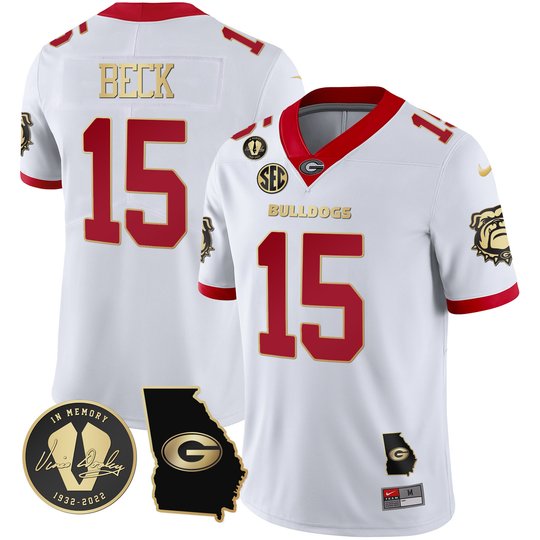 Men's Georgia Bulldogs 2023 Vapor Jersey - Georgia Map - All Stitched