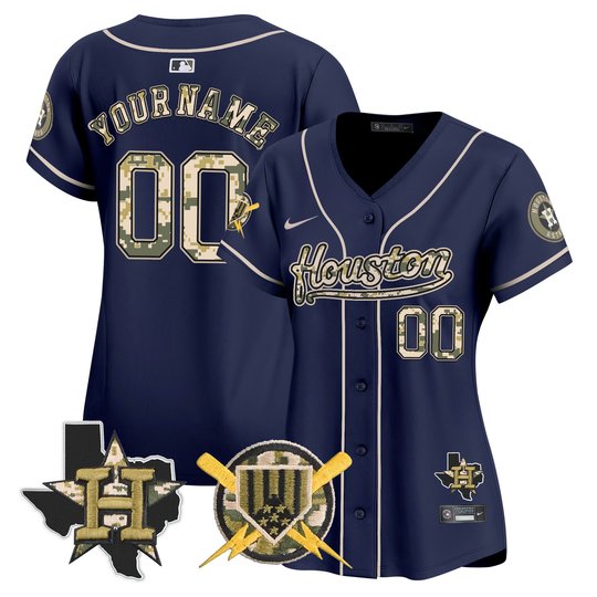 Astros Armed Forces Day Vapor Premier Limited Custom Jersey - All Stitched