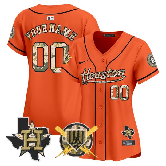 Astros Armed Forces Day Vapor Premier Limited Custom Jersey - All Stitched