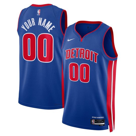 Detroit Pistons Custom Jersey - All Stitched
