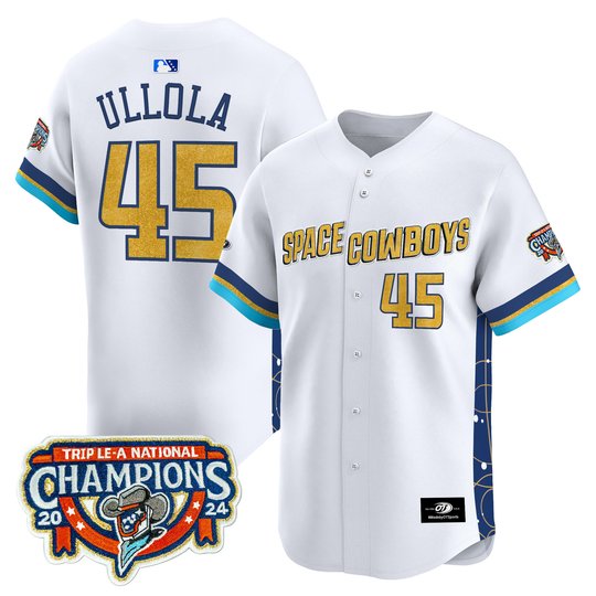 Sugar Land Space Cowboys Championship Patch Vapor Premier Limited Jersey - Stitched