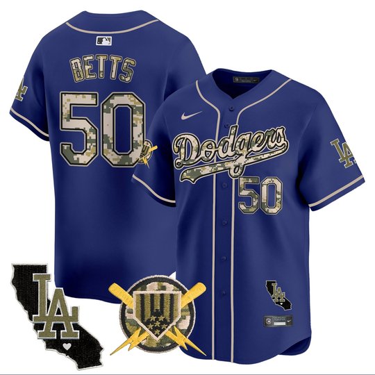 Men's Dodgers Armed Forces Day Vapor Premier Limited Jersey - All Stitched