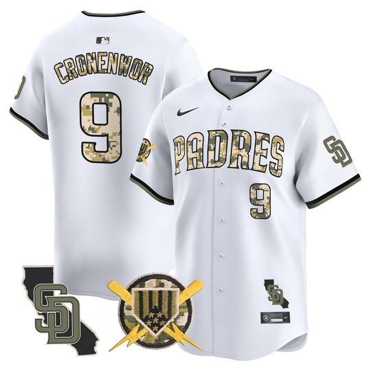 Men's Padres Armed Forces Day Vapor Premier Limited Jersey - All Stitched