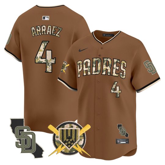 Men's Padres Armed Forces Day Vapor Premier Limited Jersey - All Stitched