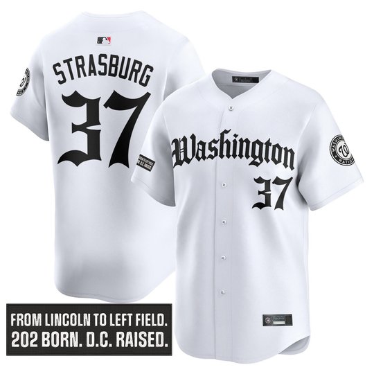 Men's Washington Nationals 'Gothic Capitol Edition' Vapor Premier Limited Jersey - All Stitched