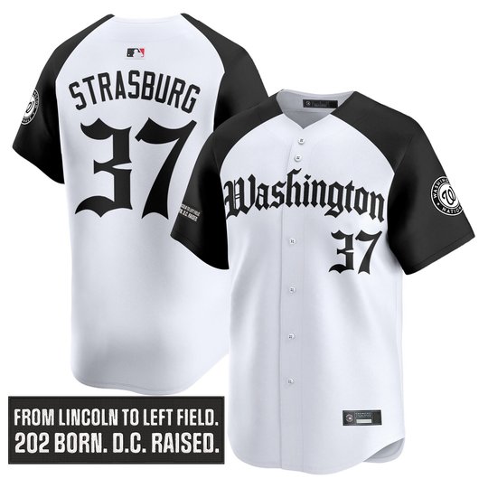 Men's Washington Nationals 'Gothic Capitol Edition' Vapor Premier Limited Jersey - All Stitched