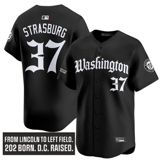Men's Washington Nationals 'Gothic Capitol Edition' Vapor Premier Limited Jersey - All Stitched