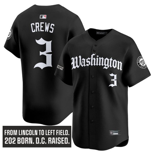 Men's Washington Nationals 'Gothic Capitol Edition' Vapor Premier Limited Jersey - All Stitched