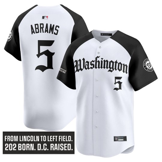 Men's Washington Nationals 'Gothic Capitol Edition' Vapor Premier Limited Jersey - All Stitched