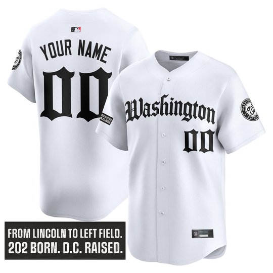 Washington Nationals 'Gothic Capitol Edition' Vapor Premier Limited Custom Jersey - All Stitched