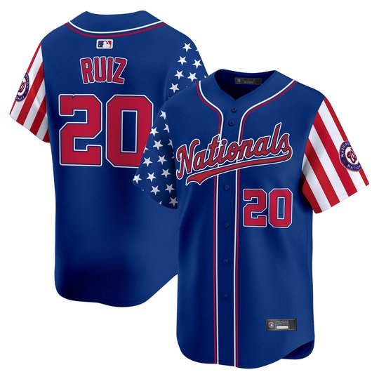 Men's Washington Nationals 2025 Independence Day Vapor Premier Limited Jersey - All Stitched
