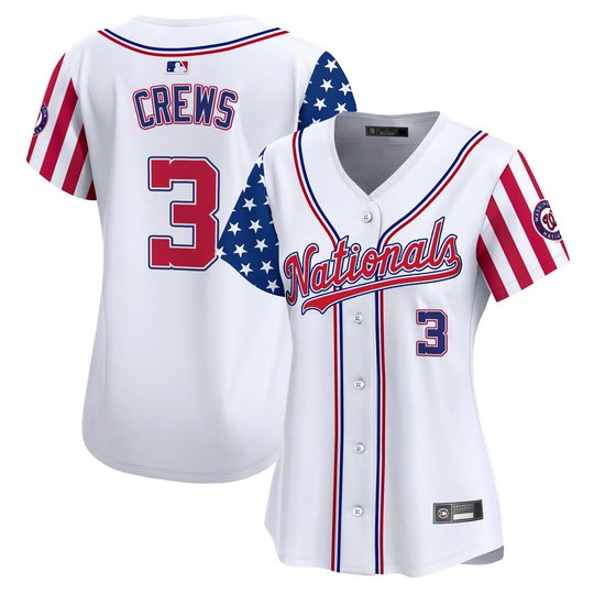Women's Washington Nationals 2025 Independence Day Vapor Premier Limited Jersey - All Stitched